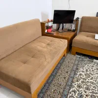 مبل راحتی ال همراه میز