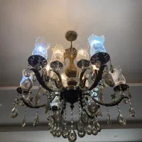 لوستر ۱۲ شاخه برنز اصل