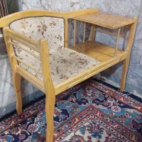 میز تلفن چوبی