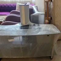 میز تلویزیون شیشه ایی و استیل برای فروش
