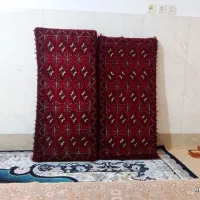 یک جفت پشتی دستباف ترکمن اصل