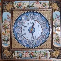 ساعت دیواری خاتم و مینا کاری کار دست اصفهان