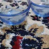 سه عدد پیاله ماست خوری  رنگ آبی