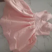 پیرن صورتی ساتن جنس خوب مزون دوز