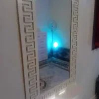 ایینه قدی چوبی سفید