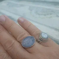 دوتا انگشتر نقره عیار بالا