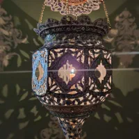 لتتر یا قندیل مسی میناکاری