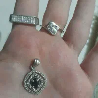 انگشتر نقره زنانه آویز نقره