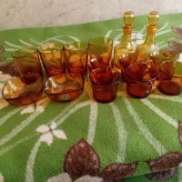 ست کامل فرانسوی عسلی دورلوکس قدیمی