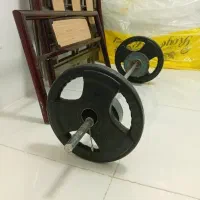 هالتر ۳۰ کیلو با وزنه ی چرمی