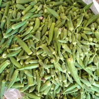 بامیه تازه با اب چاه
