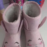 نیم بوت دخترانه صورتی رنگ مناسب ۵سال