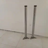 یکجفت پایه تمام استیل 90 سانت میز و اپن mdf