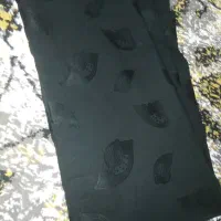 یک قواره چادر مشکی مجلسی گل دار دوخته شده