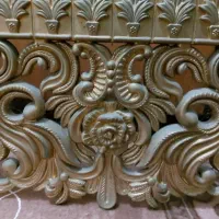 کتیبه تاج دکور پرده