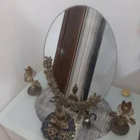 اینه شمعدون برنزی