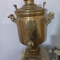 سماور ذغالی برنجی روسی قدیمی