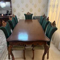 میز ۸ نفره چوب کار شده سلطنتی
