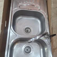 سینک ظرفشویی دو لگنه استیل البرز