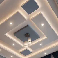 نقاشی ساختمان کرمان کناف TV Wall پیمانکاری
