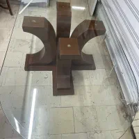 میز شیشه‌ای ۸ نفره