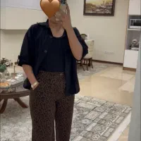 شلوار سیلک پلنگی