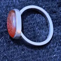 انگشتر نقره عقیق یمنی کهنه خطی