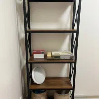 کتابخانه وشلف چوب وفلز