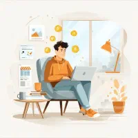 کار اینترنتی با موبایل در منزل