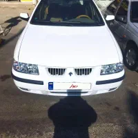 سمند ال ایکس سفید مدل ۹۲ بدون رنگ و تصادف