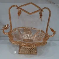 ظرف میوه خوری طلایی