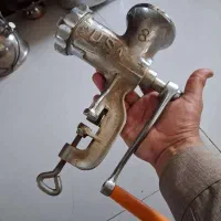 چرخ گوشت دستی آمریکایی قدیمی عتیقه کلکسیونی