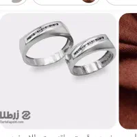 حلقه زنانه طلا سفید گم شده
