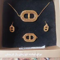 نیم ست گردنبند دستبند گوشواره طلا