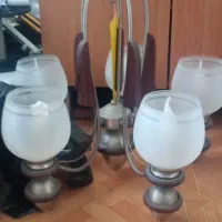 لوستر پنج شعله سالم در حد آک