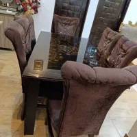میز نهار خوری ۶نفره همراه صندلی