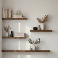 شلف کتابخانه، دکوراتیو چوبی
