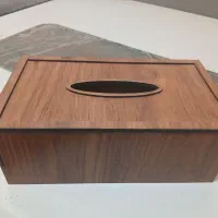 جا دستمال کاغذی چوبی