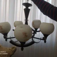 لوستر۵شعله چوبی،قهوه ساز،مینی سرخکن و لوازم منزل