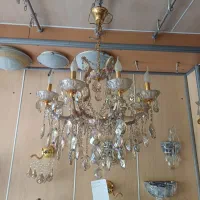 لوستر پوسته تمام کریستال ۸ شعله