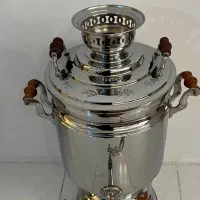 سماور گازی مجلسی بزرگ آکبند، قدیمی و اصل،فروش فوری