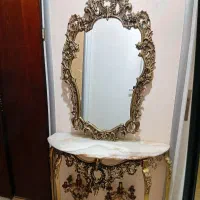 اینه کنسول و دو عدد شمعدون