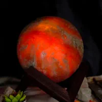 آباژور سنگ نمک گوی ۱۶/کدa/کاهش استرس/دکوری/هدیه