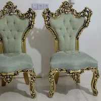 دوعدد صندلی سلطنتی چوب راش