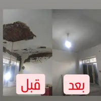گچکاری لکه گیری  خرده کاری با مصالح نصب پانل گچی|خدمات پیشه و مهارت|کرمان, |دیوار
