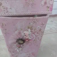 سطل زبانه و جا دستمال کاغذی
