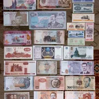 ۲۵ اسکناس خارجی بدون تکراری