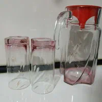 سرویس پارچ و لیوان با یک پارچ کوزه ای