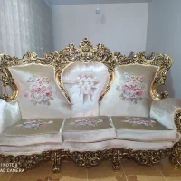 مبل و ناهارخوری سلطنتی ورق طلا