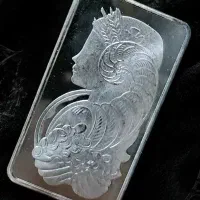 شمش الهه روکش نقره 999و طرح شیرsilver999